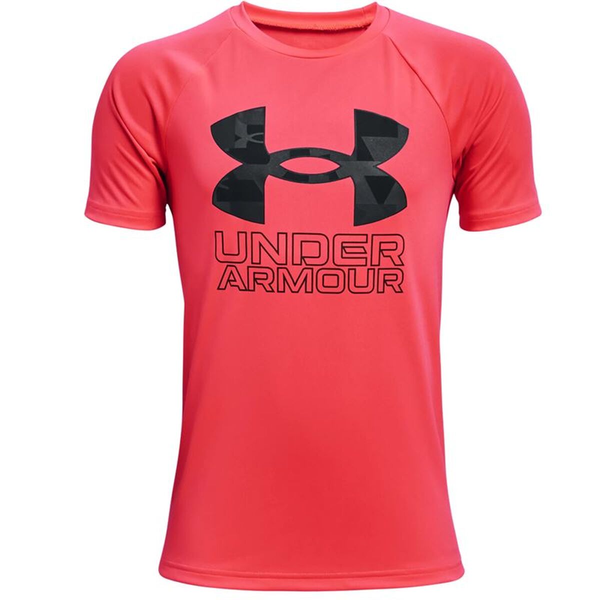 Barn T-shirt med kortärm Under Armour Tech Hybrid Röd
