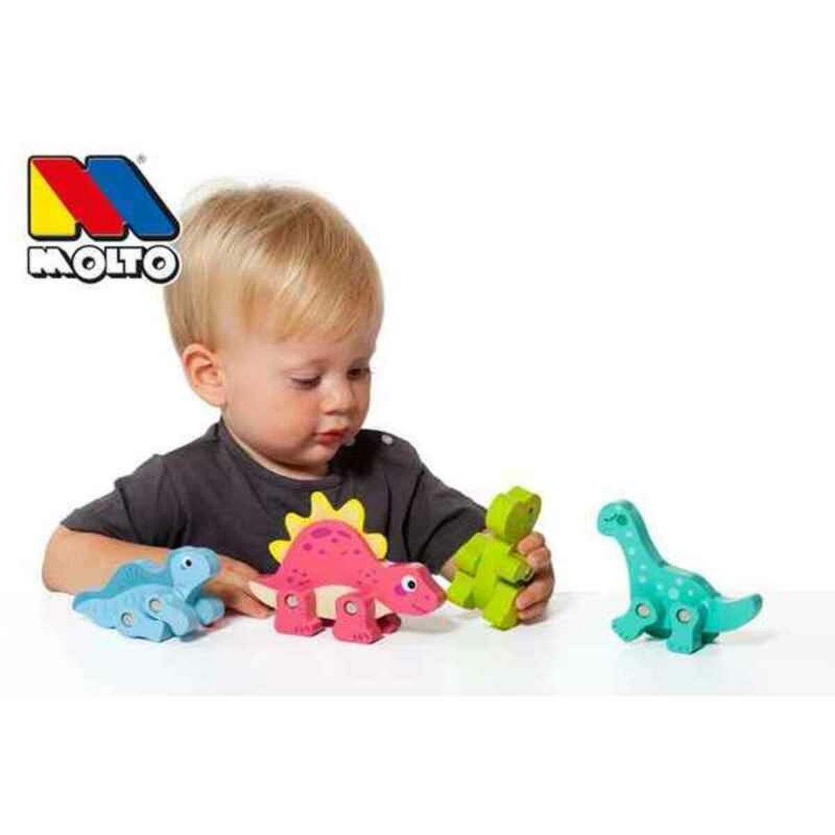 Set med dinosaurier Moltó 21295 4 Delar - 3