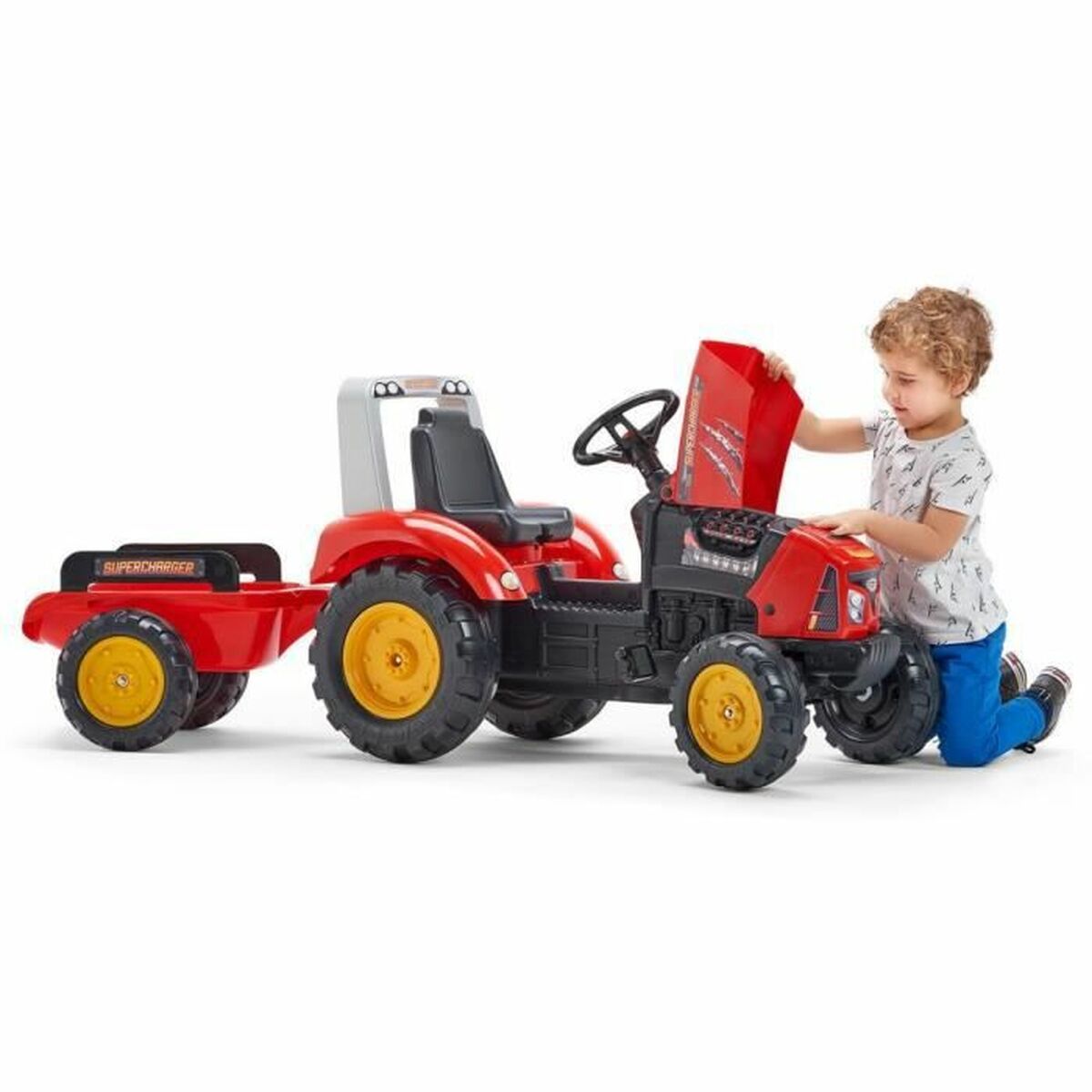 Pedaltraktor Falk Supercharger 2020AB Röd - 3