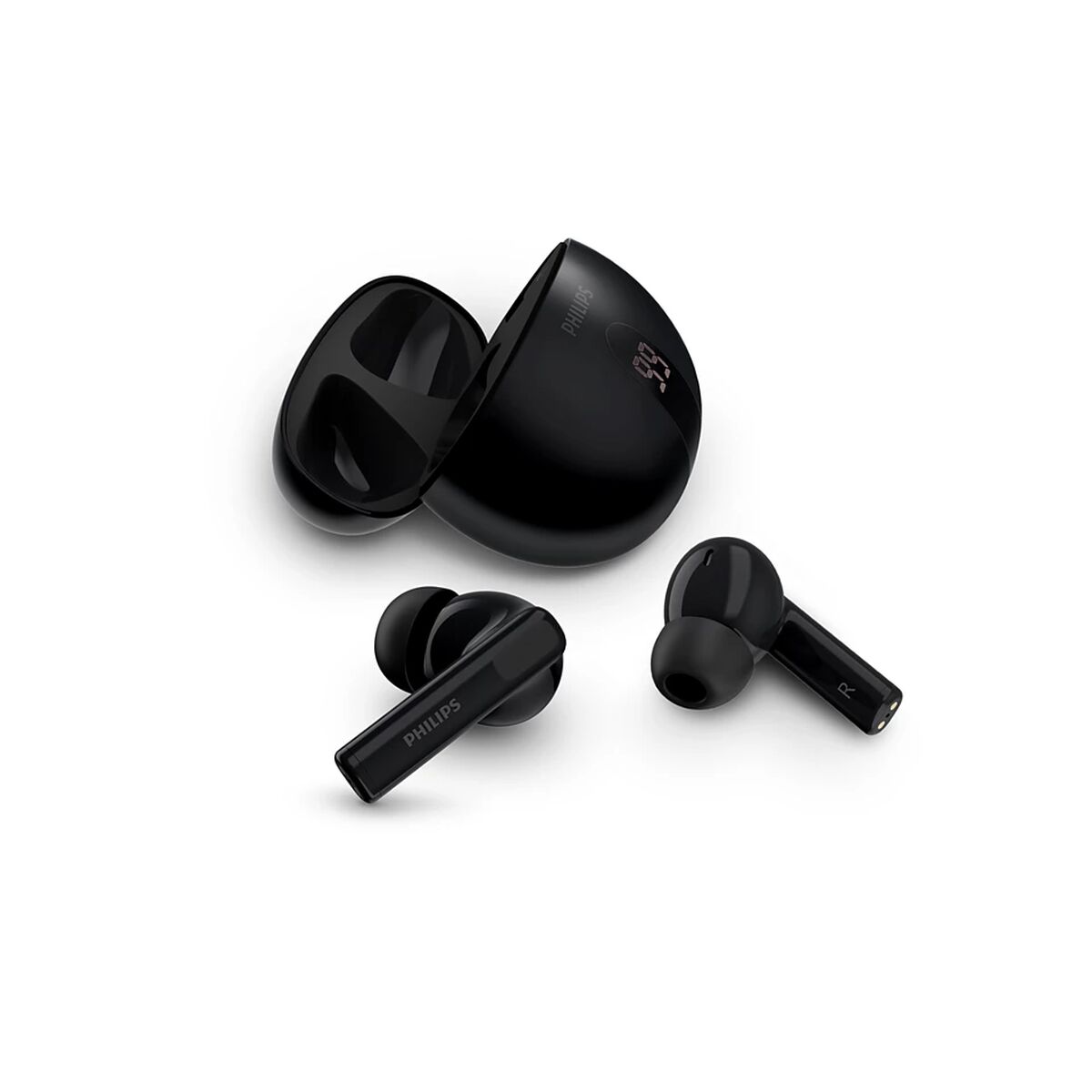 Trådlösa hörlurar med laddningsetui Philips TAT2520BK/00 Svart