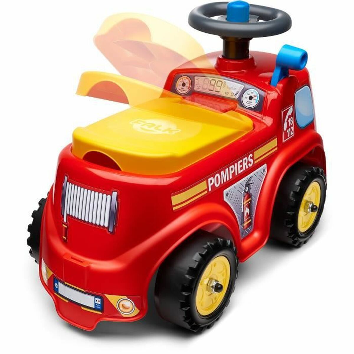 Trehjuling Falk Brandbil - 2