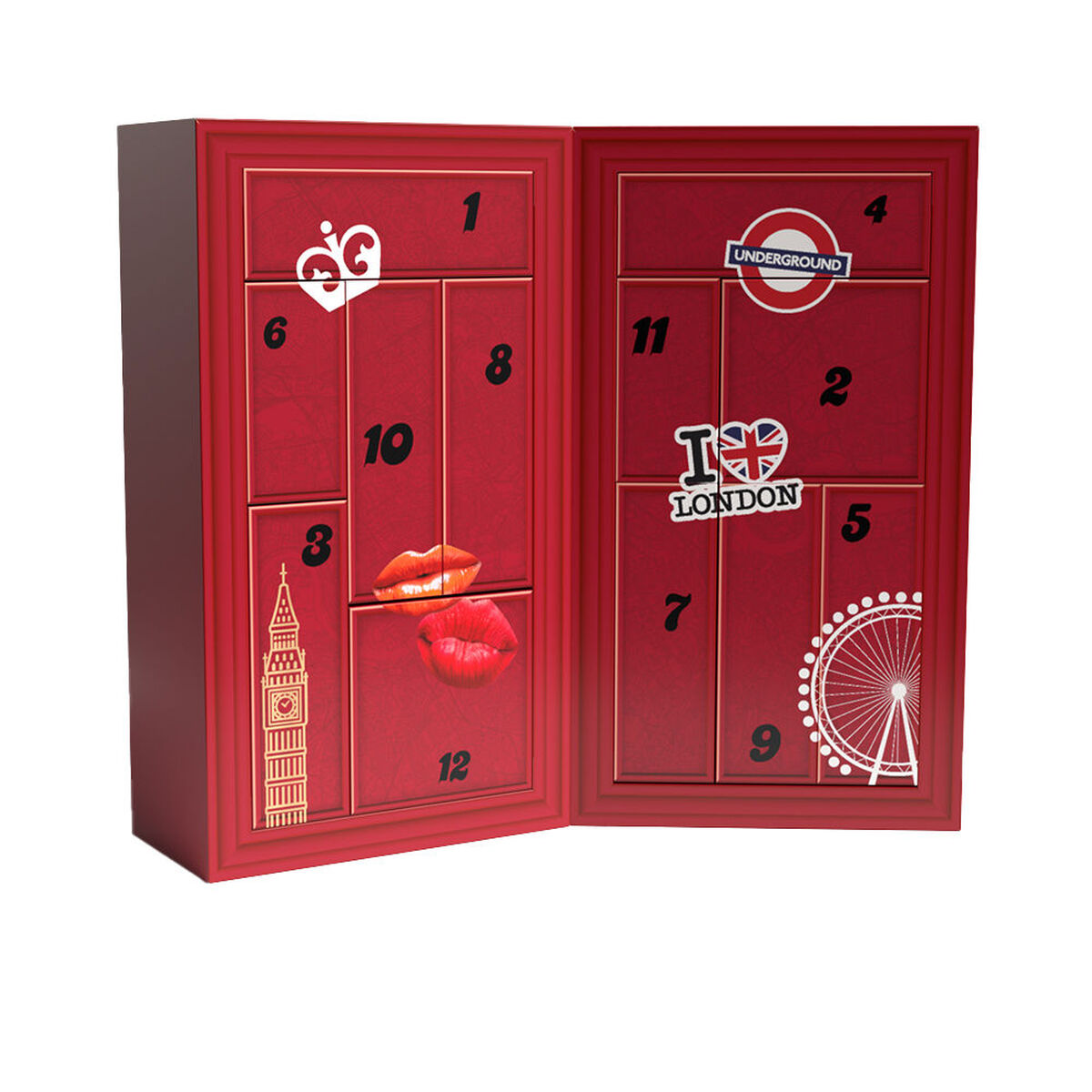 Sminkset Rimmel London CALENDARIO DE ADVIENTO Adventskalender 12 Delar