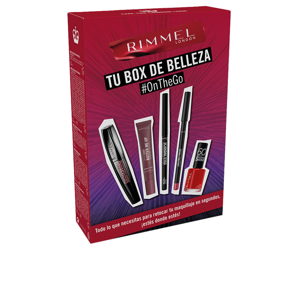 Sminkset Rimmel London OnTheGo 5 Delar