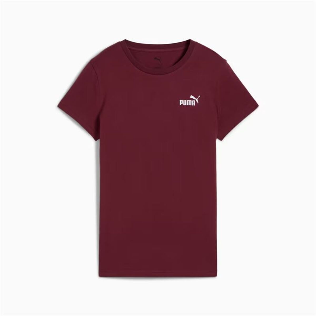 T-shirt med kortärm Dam Puma Essentials Small Mörkröd