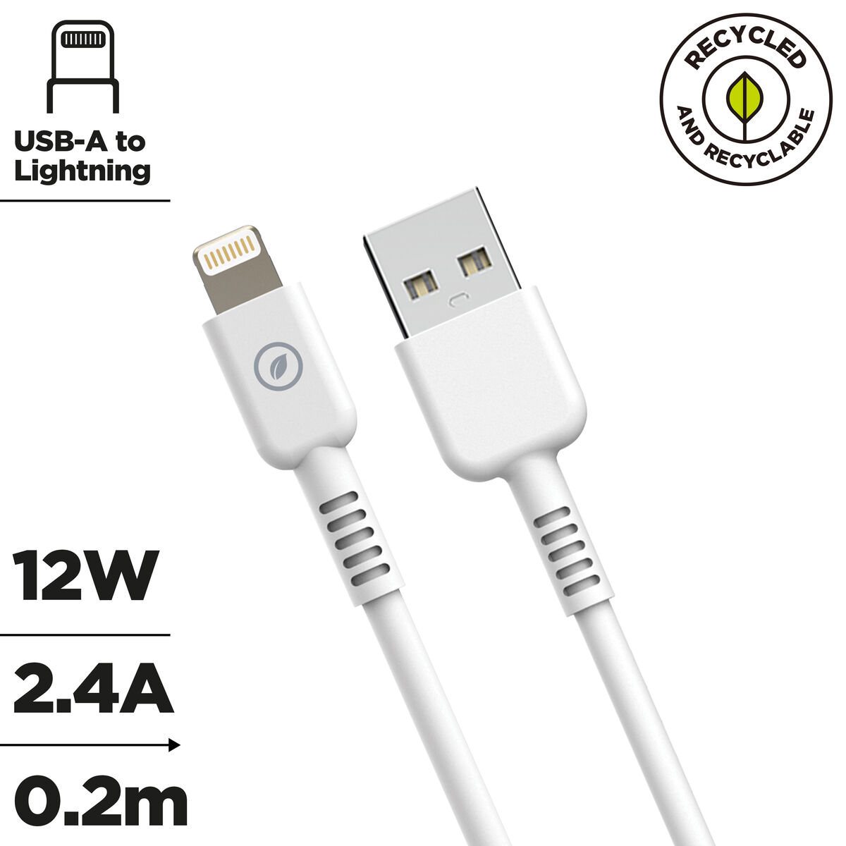 Kabel USB till Lightning Muvit for Change Vit - 2