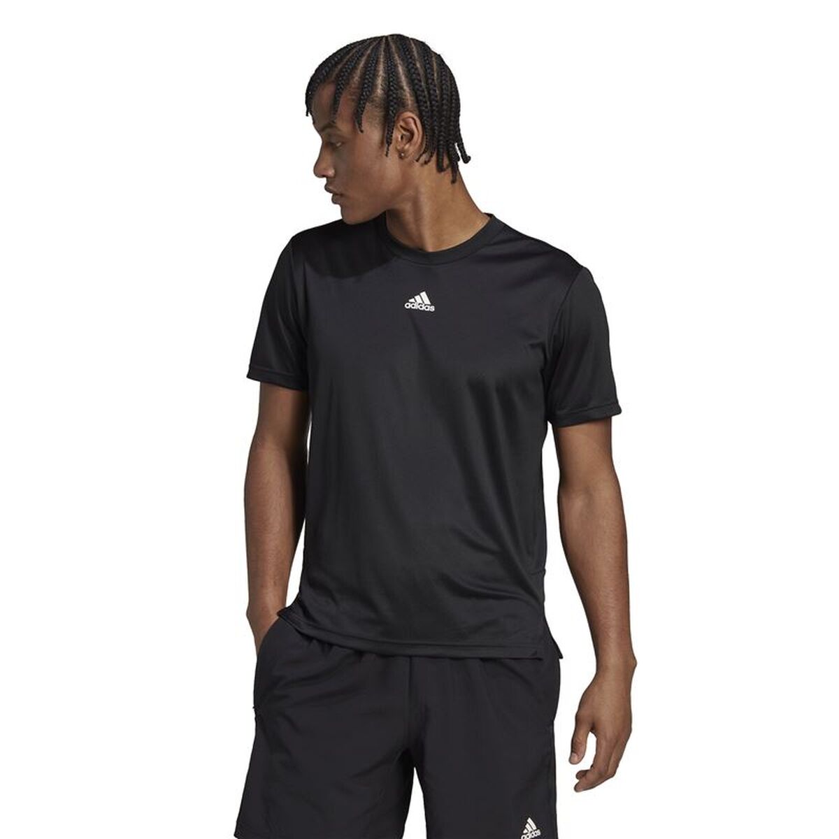 T-shirt med kortärm Herr Adidas HN8506 Svart (XS) - 2