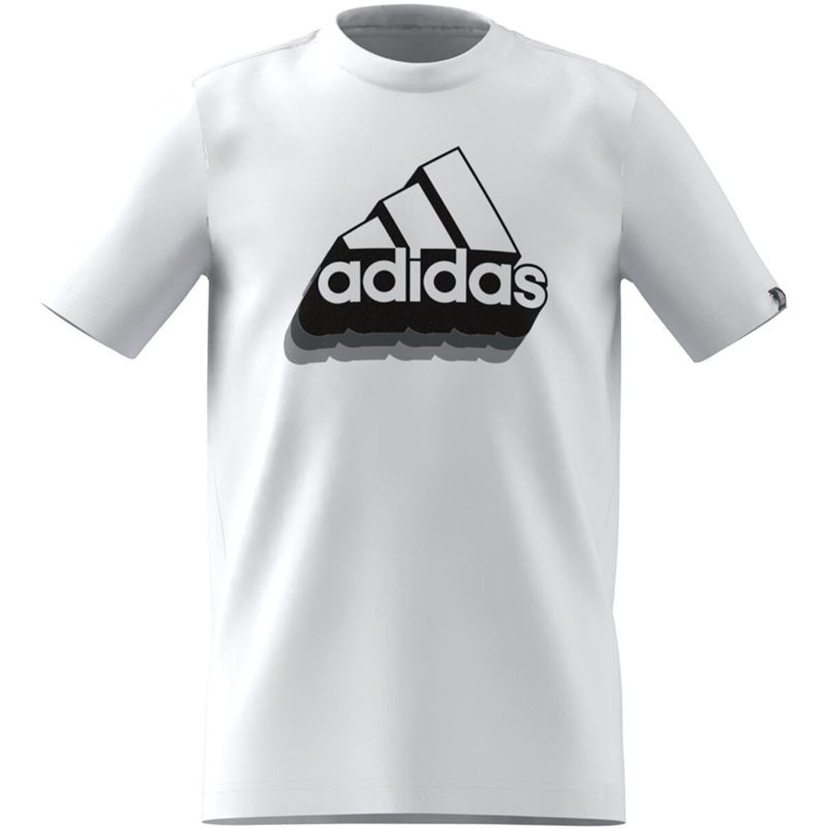 Barn T-shirt med kortärm Adidas IC4548 Vit