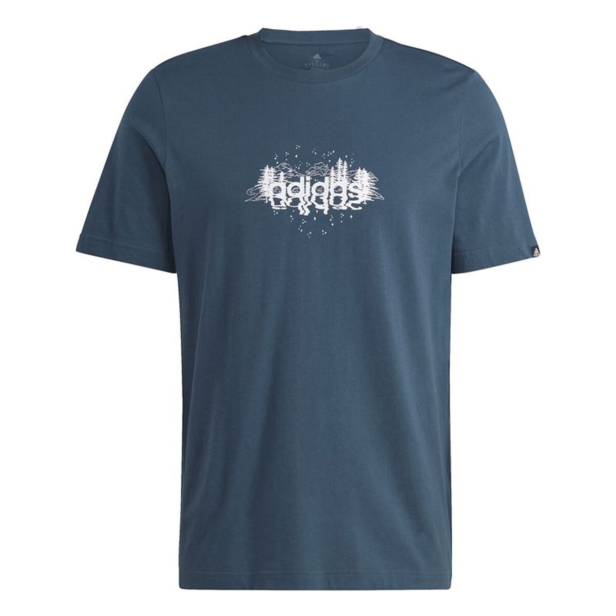 T-shirt med kortärm Herr Adidas IL5408 Blå (M)