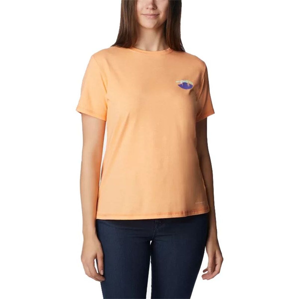 T-shirt med kortärm Dam Columbia 1998133812 Lax (XS)