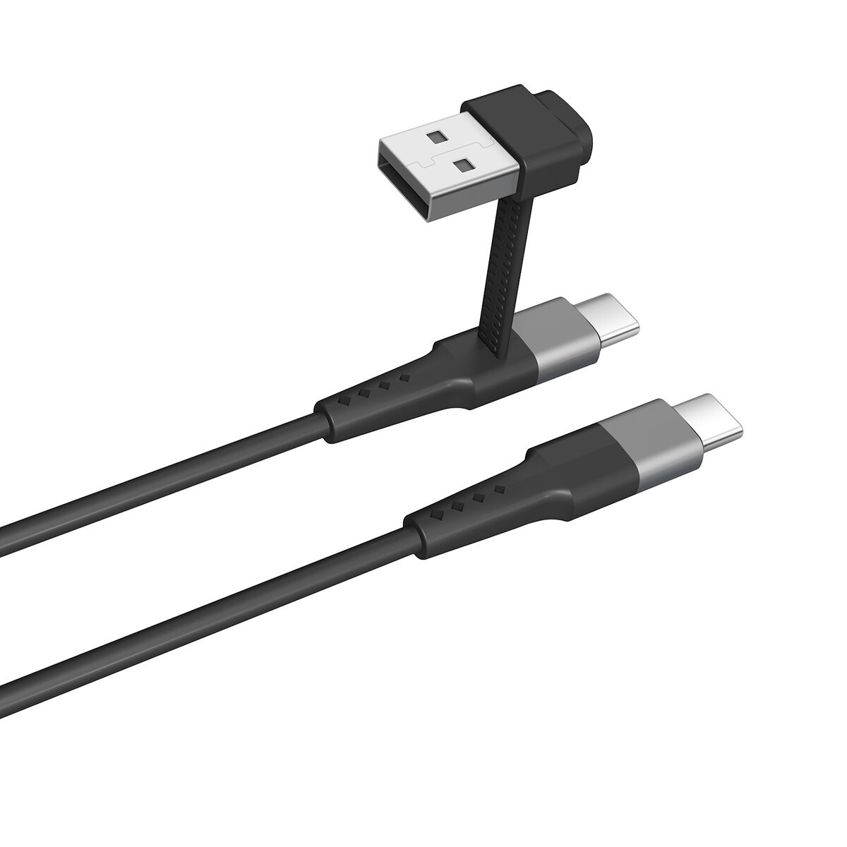 USB A till USB-C Kabel Muvit for Change Svart