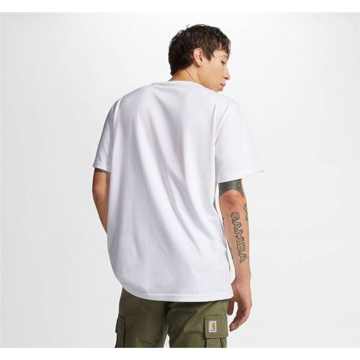T-shirt med kortärm Herr Converse 10024589-A03 Vit (XS) - 2
