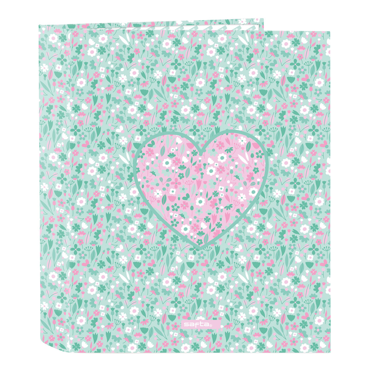 Ringpärm Safta Cuore Mint A4 27 x 33 x 6 cm - 2