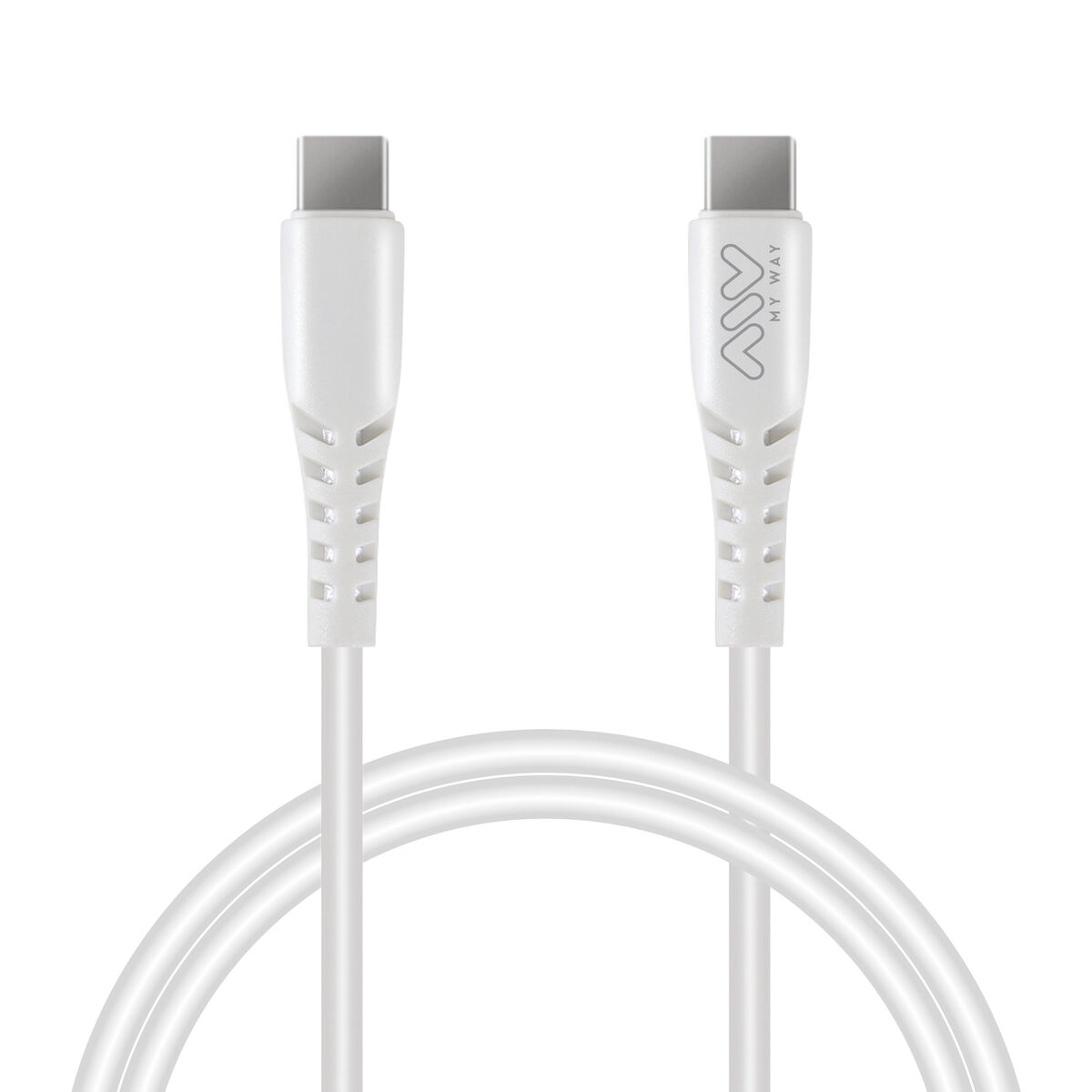 USB-C till USB-C Kabel Myway Vit