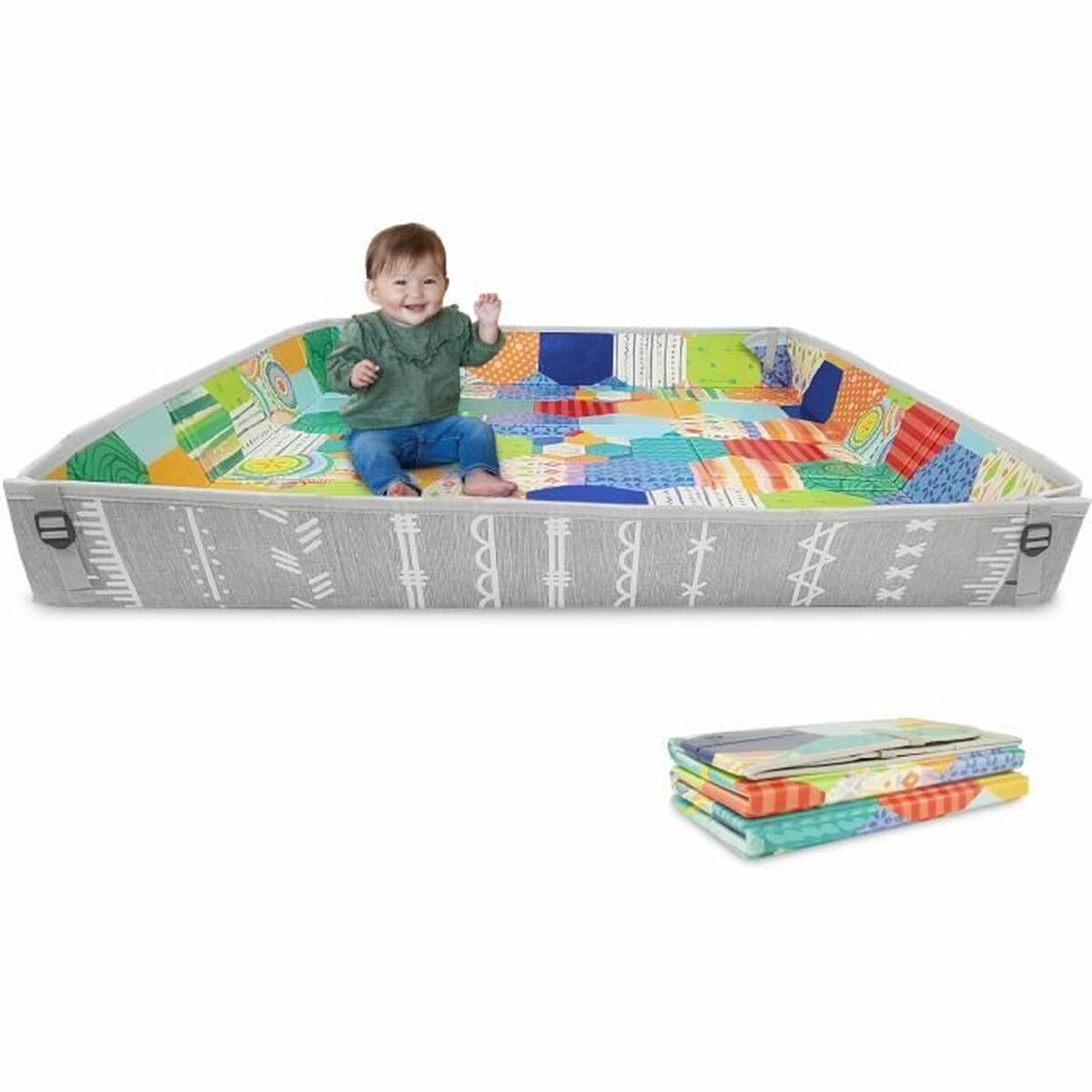 Lekplats Infantino 150 x 150 cm Multicolour Hopfällbar - 2