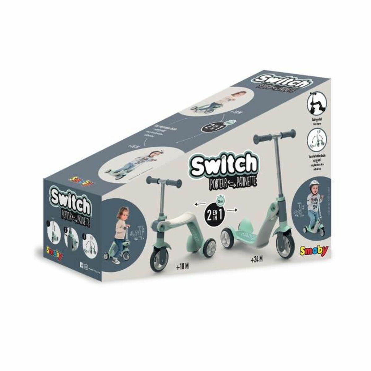 Trehjuling Smoby Switch - 2