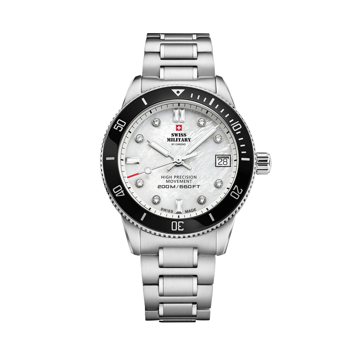 Herrklocka Swiss Military Chrono SM34089.03 Silvrig