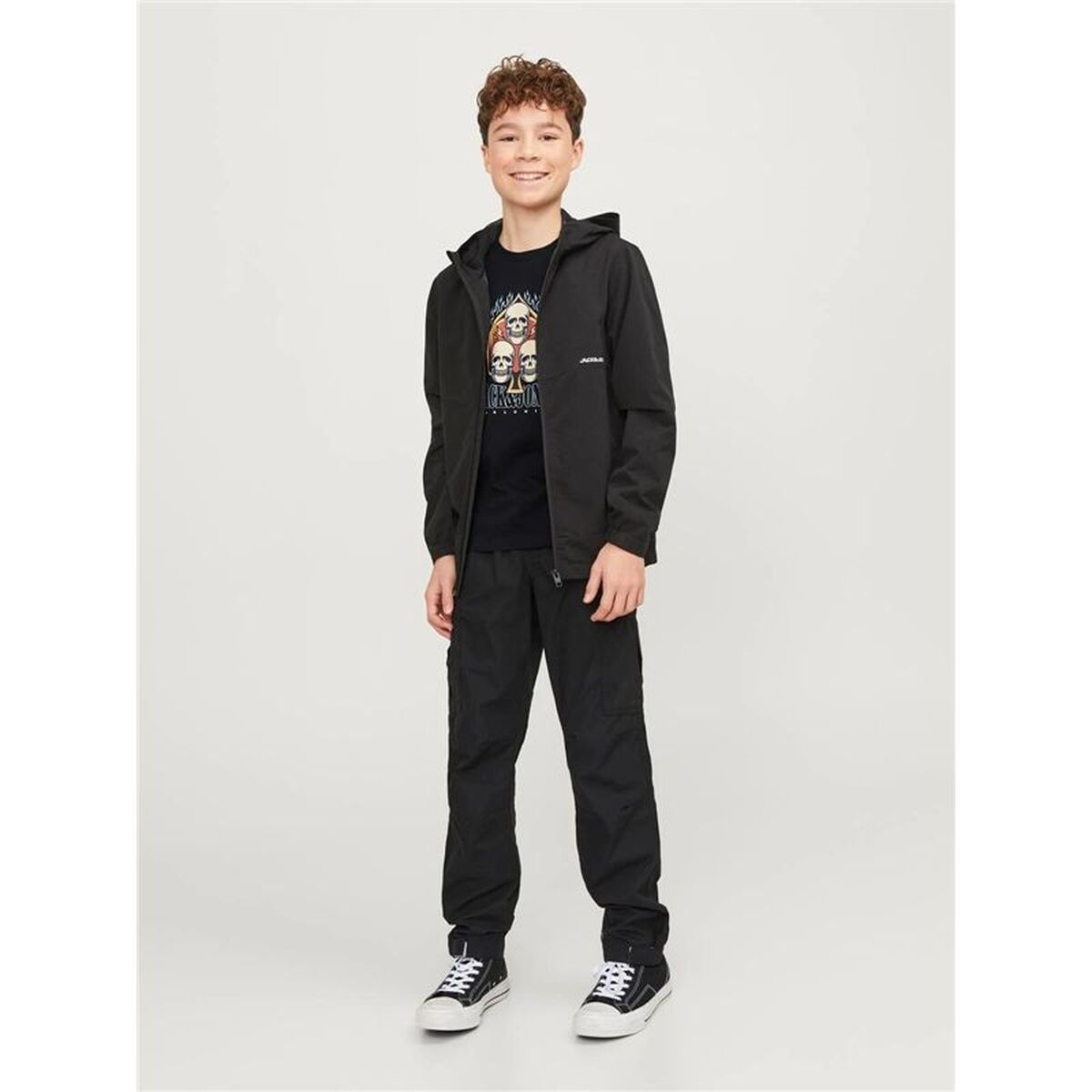 Barn T-shirt med kortärm Jack & Jones 12253965-C-N10 Svart - 2