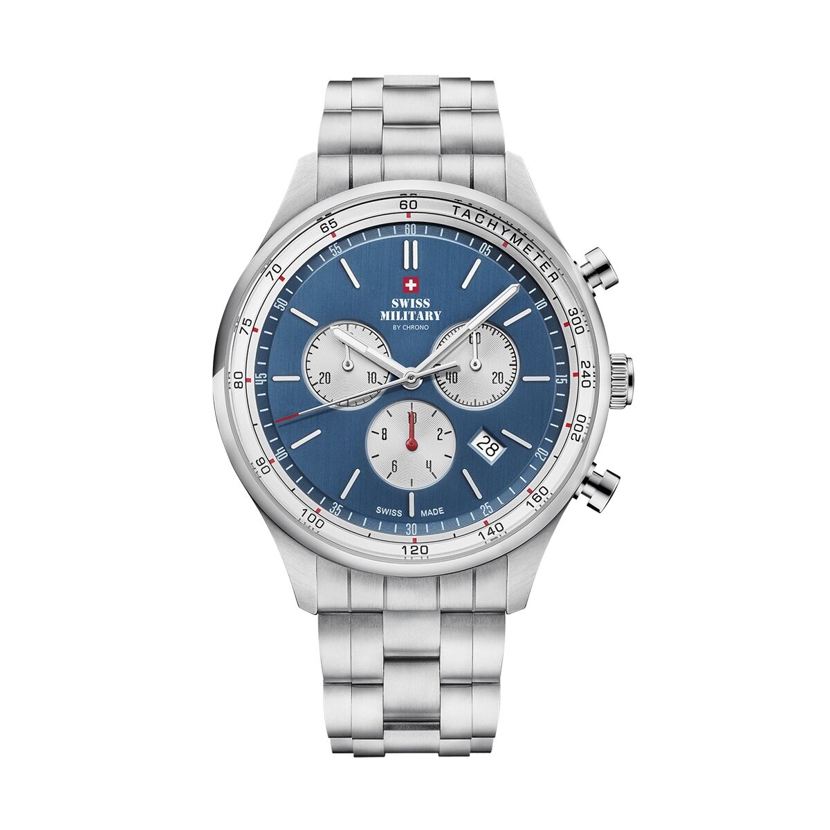 Herrklocka Swiss Military Chrono SM34081.03 Silvrig