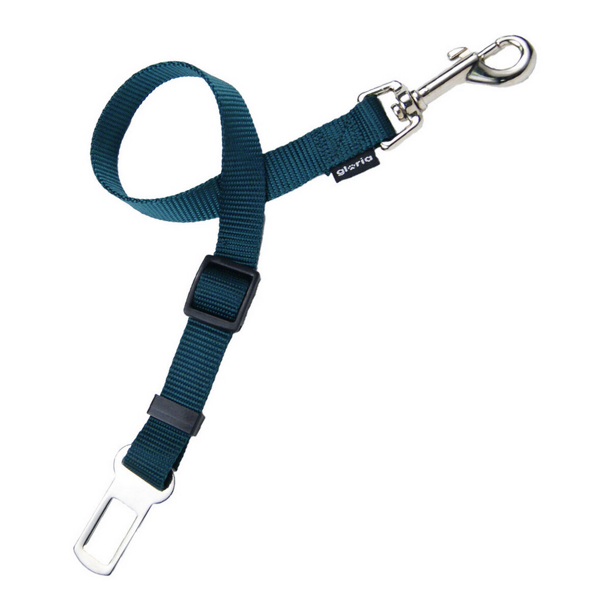Säkerhetsbälteskrok för hundar Gloria Grön (2 x 28-45 cm)