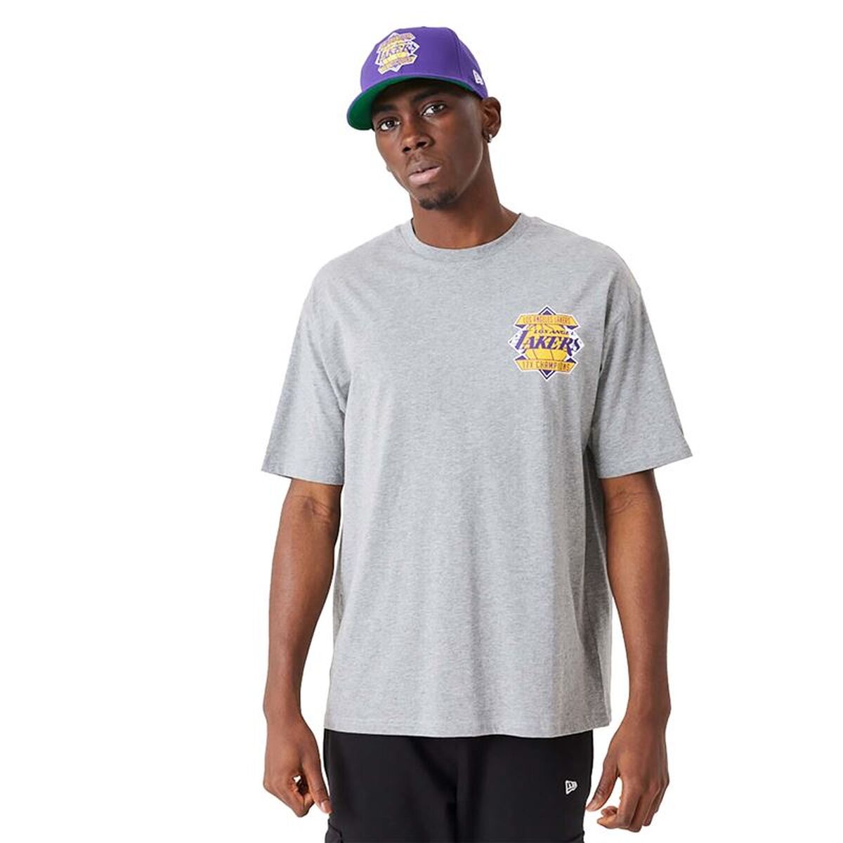 T-shirt med kortärm Herr New Era 60332201 Grå (S)