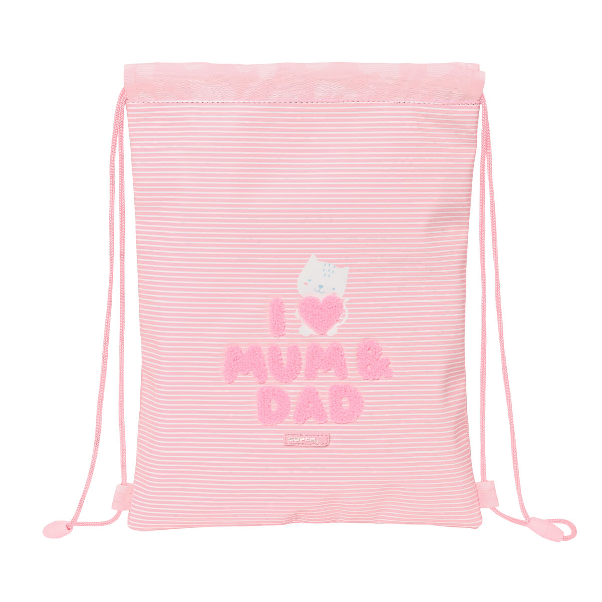 Skopåse med remmar Safta Love Rosa (26 x 34 x 1 cm)