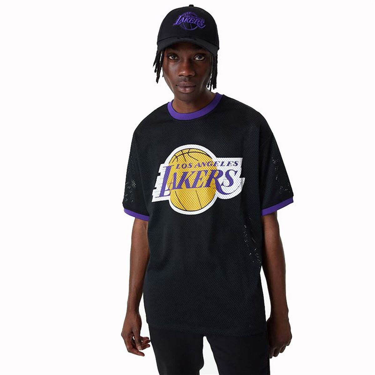 T-shirt med kortärm Herr New Era 60357111 Svart (S)