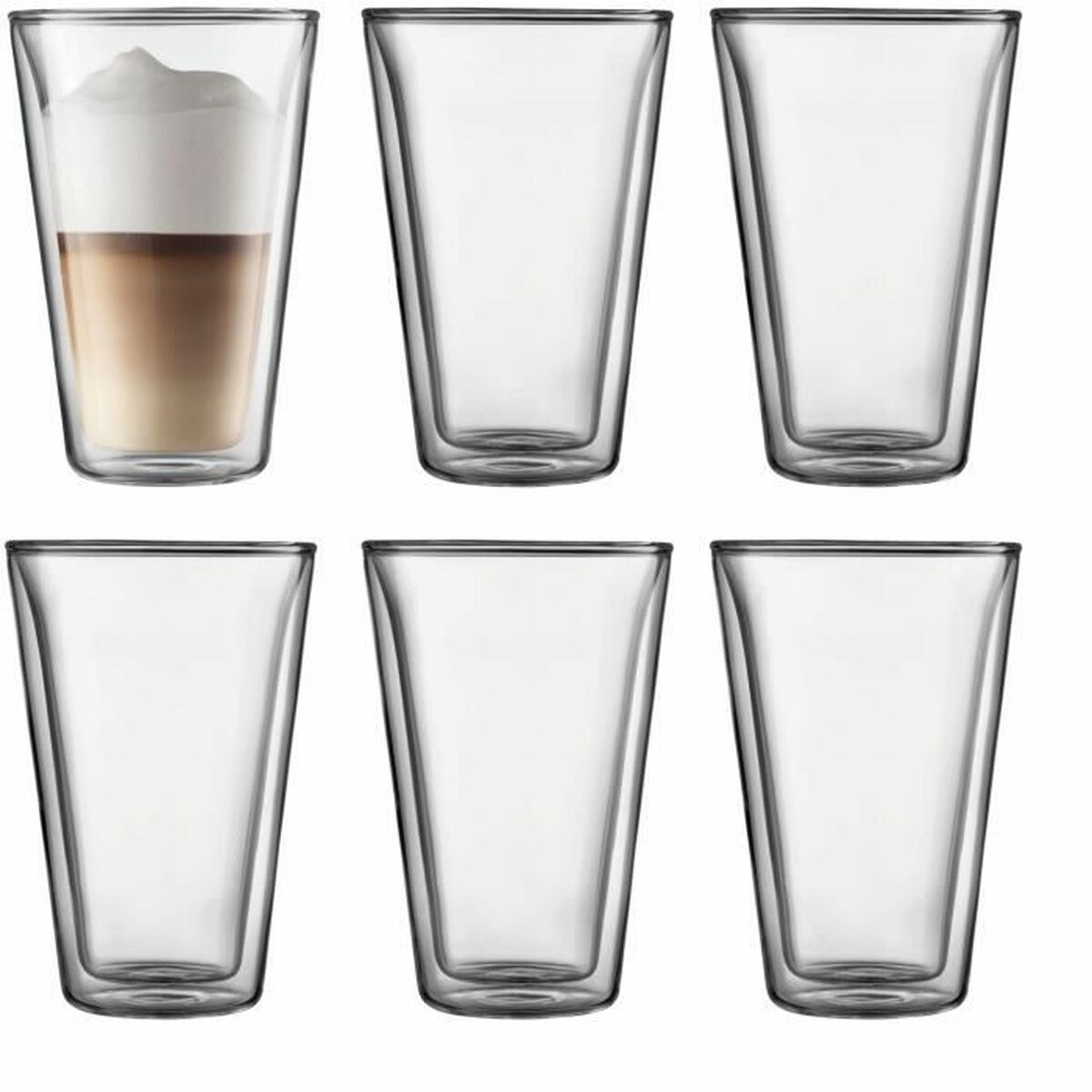 Glasset Bodum 400 ml Transparent Borosilikatglas Slät 6 Delar (6 antal)