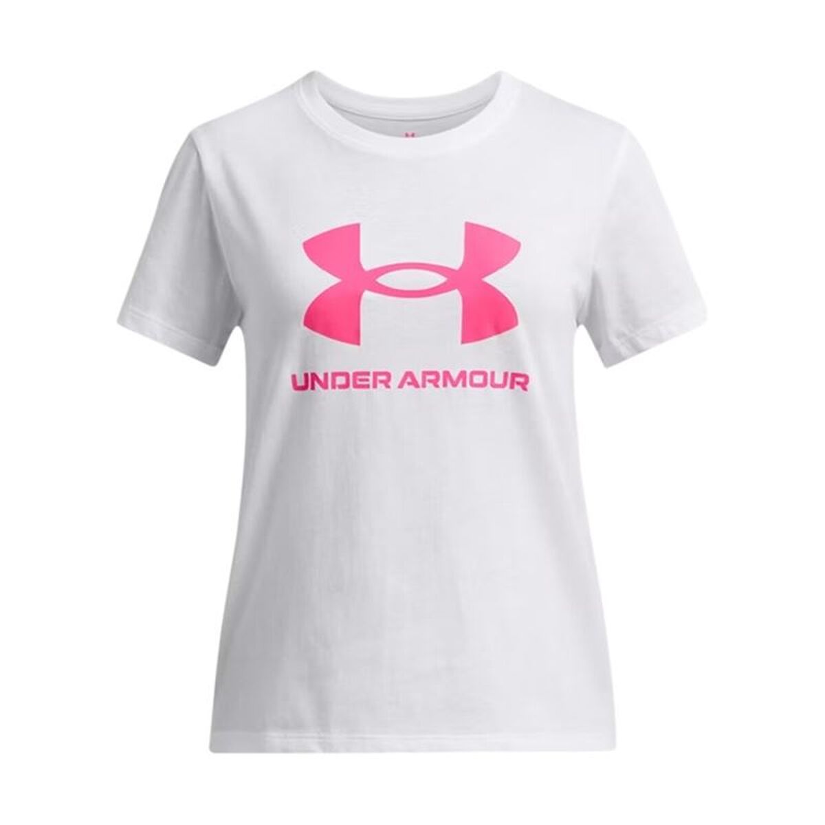 Barn T-shirt med kortärm Under Armour Big Logo Vit