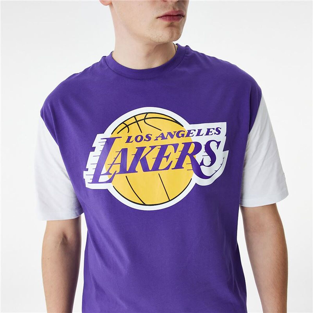 T-shirt med kortärm Herr New Era 60424423 Purpur (XL) - 2