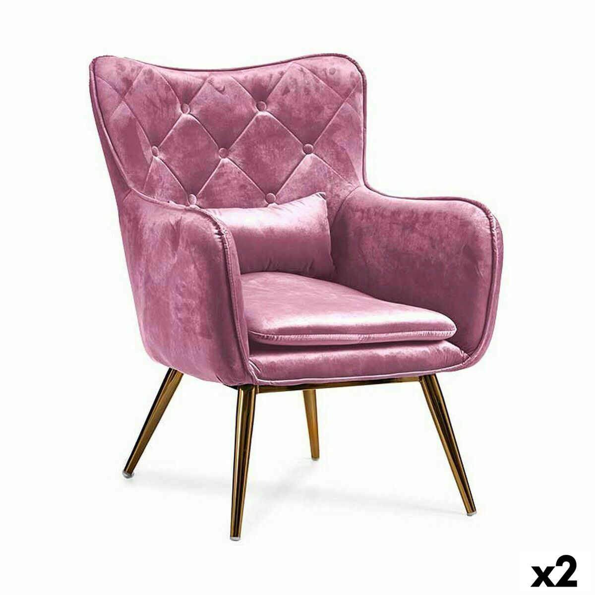 Fåtölj Gift Decor Rosa 68 x 92 x 70 cm (2 antal)