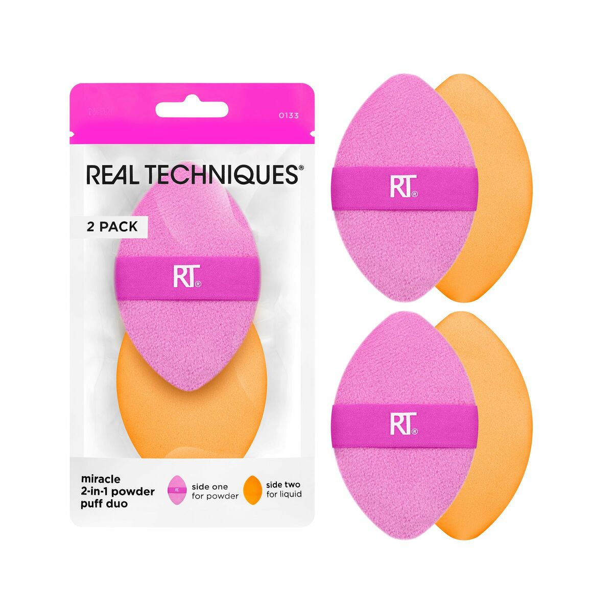 Sminkborste Real Techniques MIRACLE 2 IN 1 (2 antal)