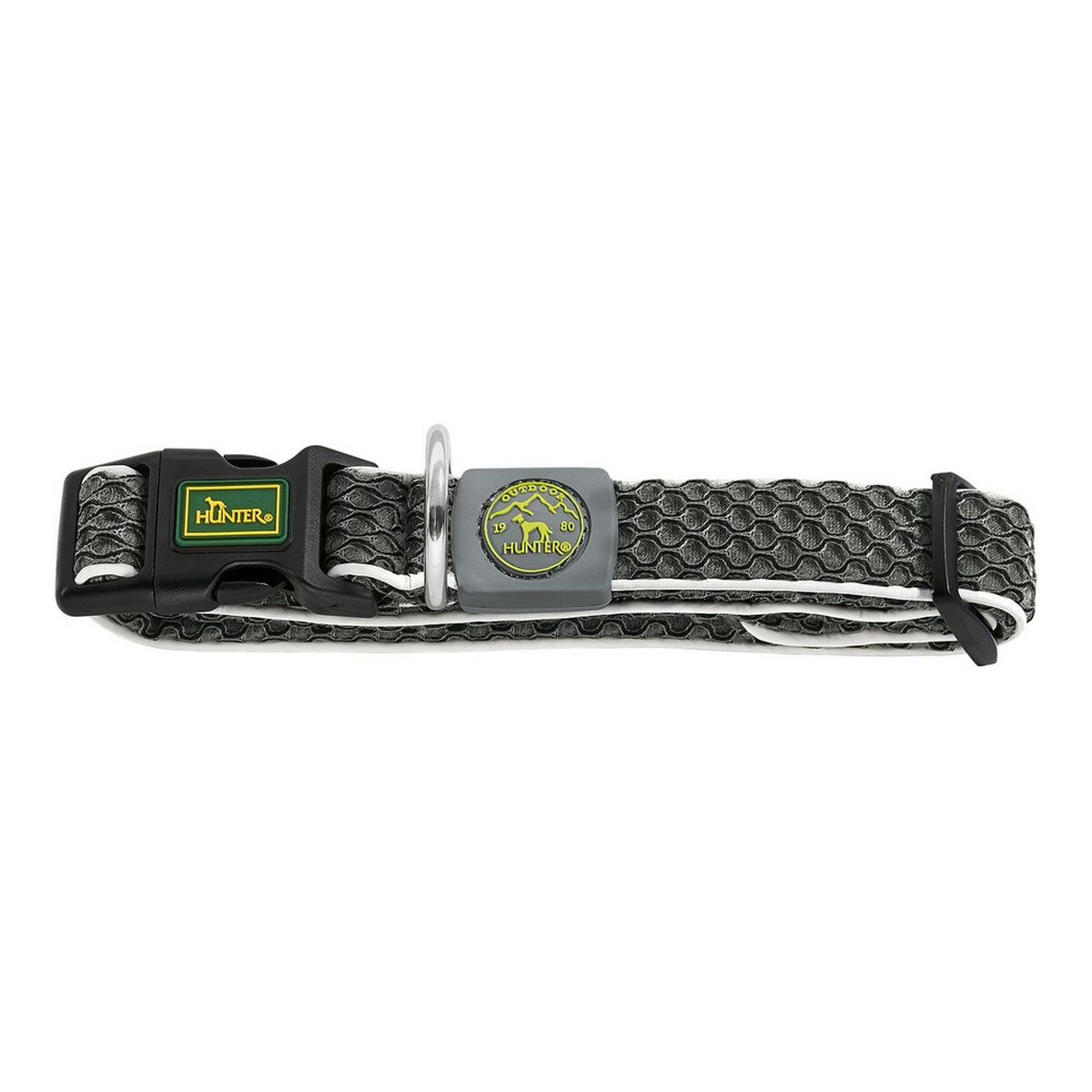 Hundhalsband Hunter Basic Tråd Antracitgrå Storlek S (30-43 cm)
