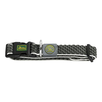 Hundhalsband Hunter Basic Tråd Antracitgrå Storlek S (30-43 cm)