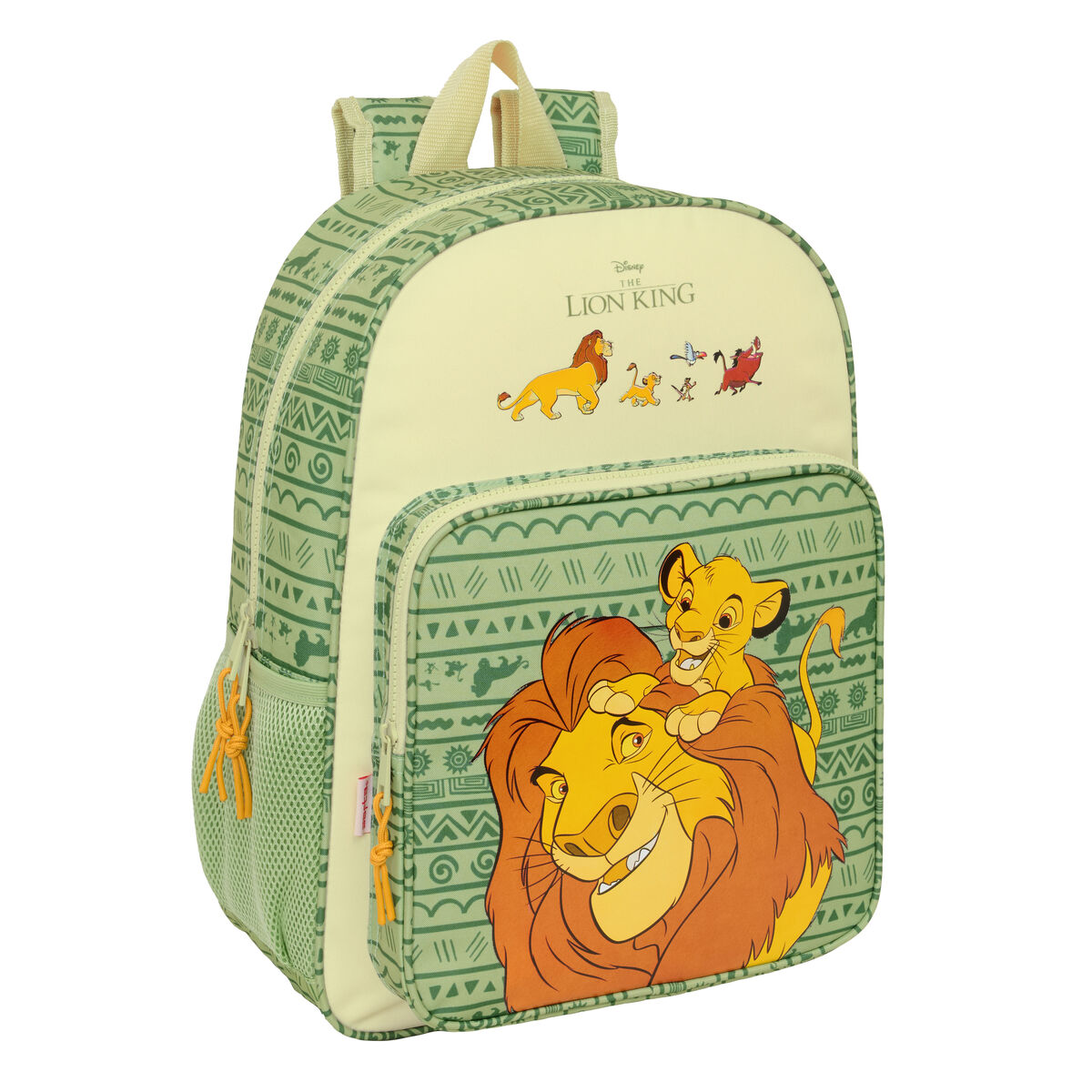 Skolryggsäck Mufasa Grön Beige 33 x 42 x 14 cm
