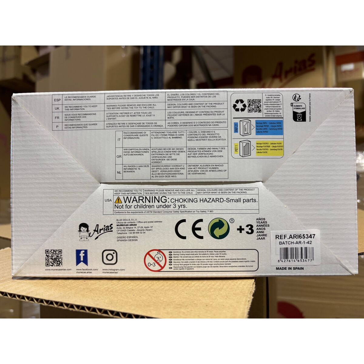 Brunett Communion-docka Arias 42 cm - 2