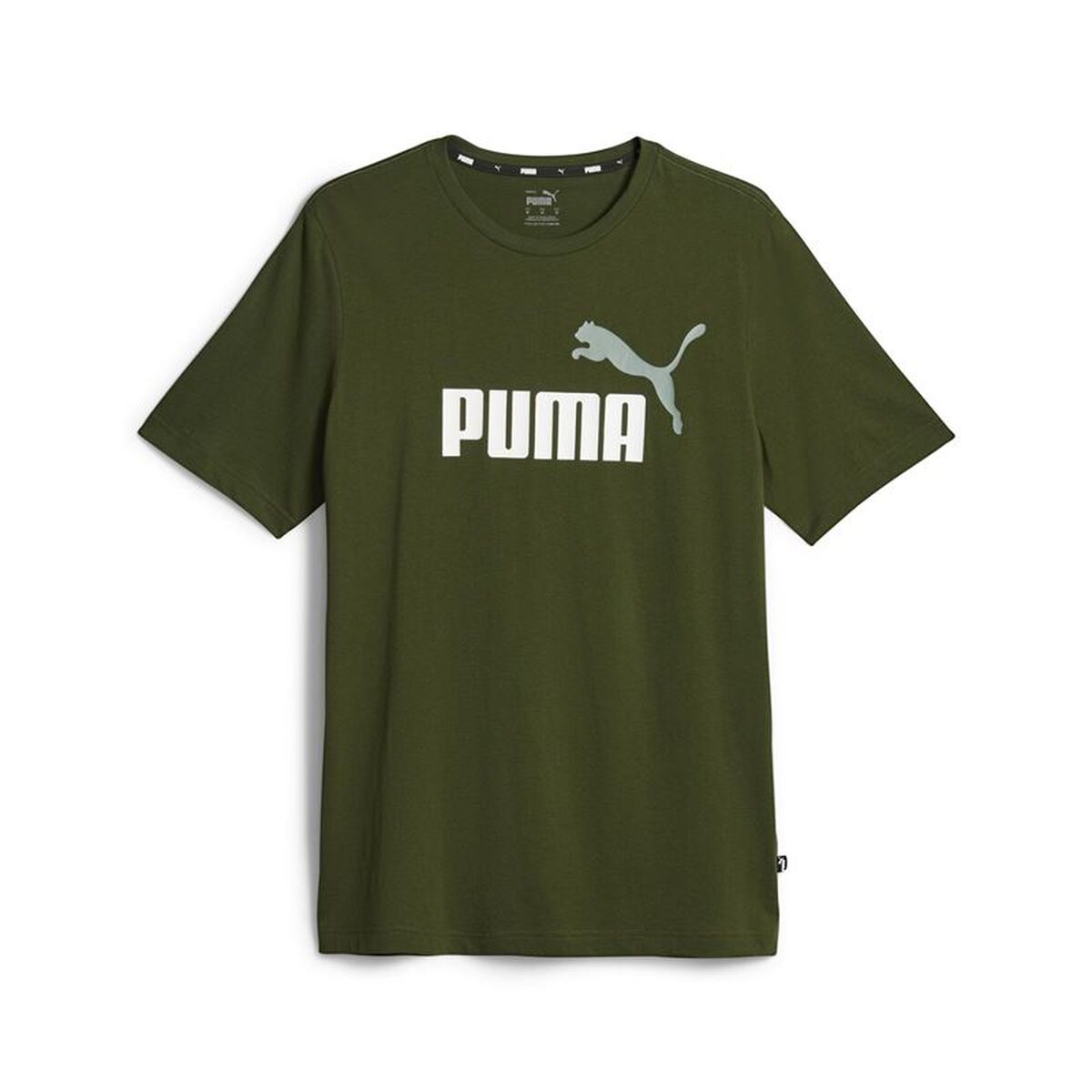 T-shirt med kortärm Herr Puma 586759 30 Mörkgrön (L)