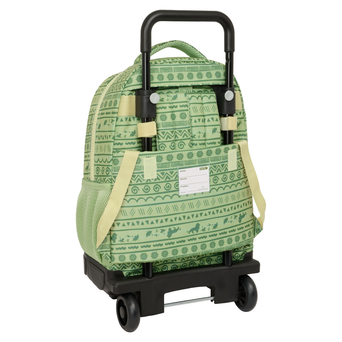 Skolväska med hjul Mufasa Grön Beige 33 x 45 x 22 cm - 2