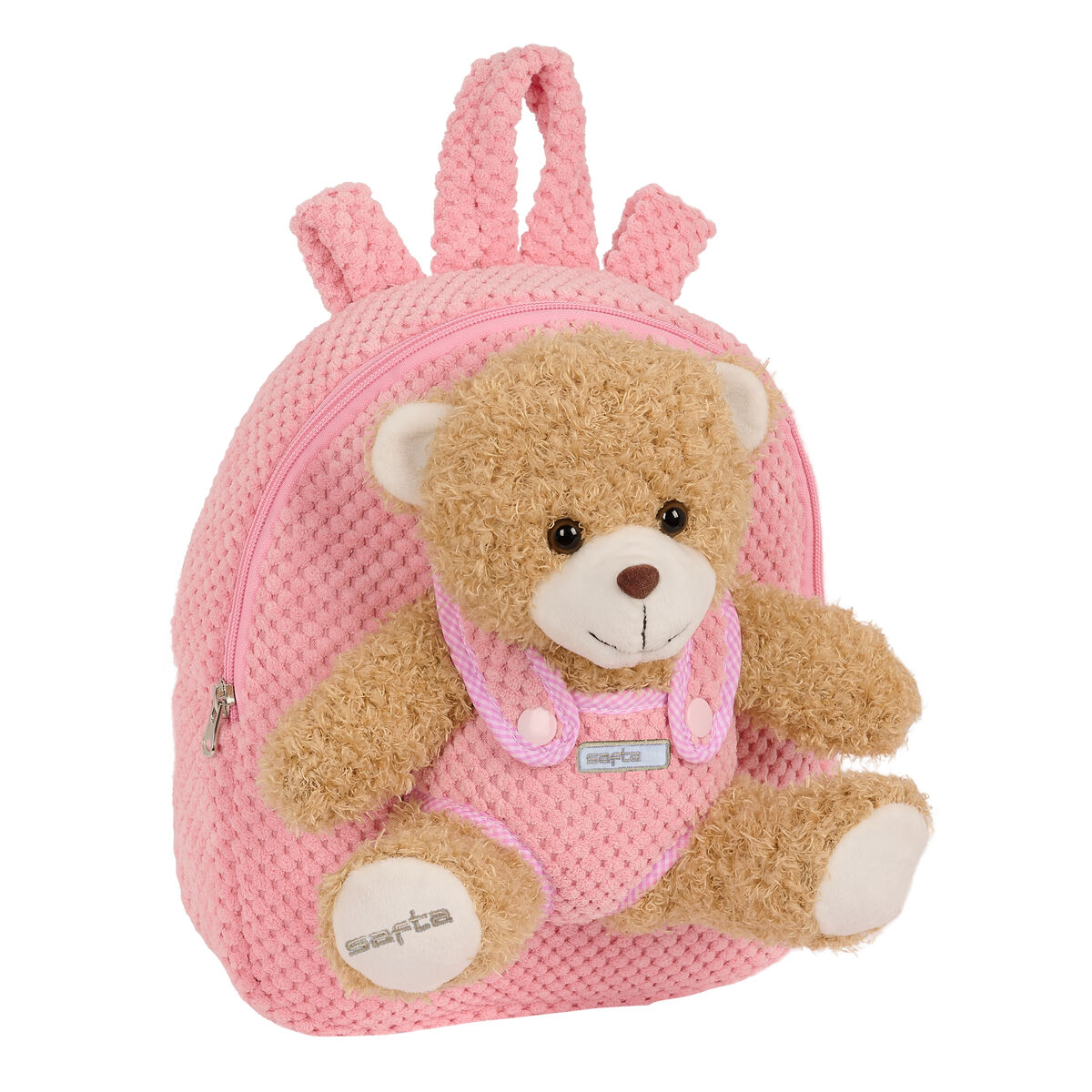 Barnryggsäck Safta Nallebjörn Rosa 23 x 27 x 7,5 cm