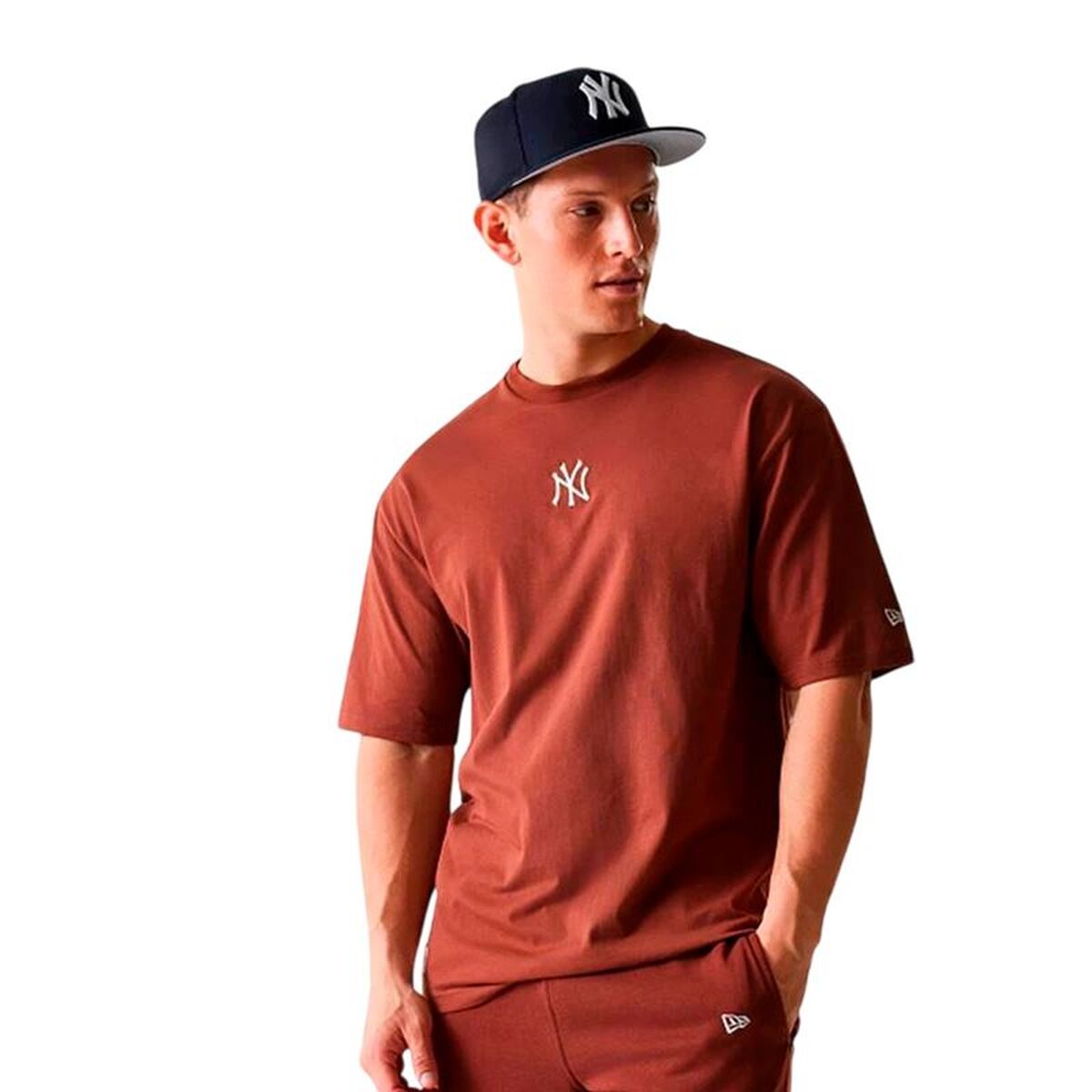 T-shirt med kortärm Herr New Era MLB MIDI LE OS Brun