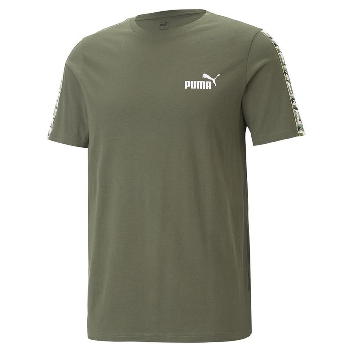 T-shirt med kortärm Herr Puma 673358 73 Oliv (S)
