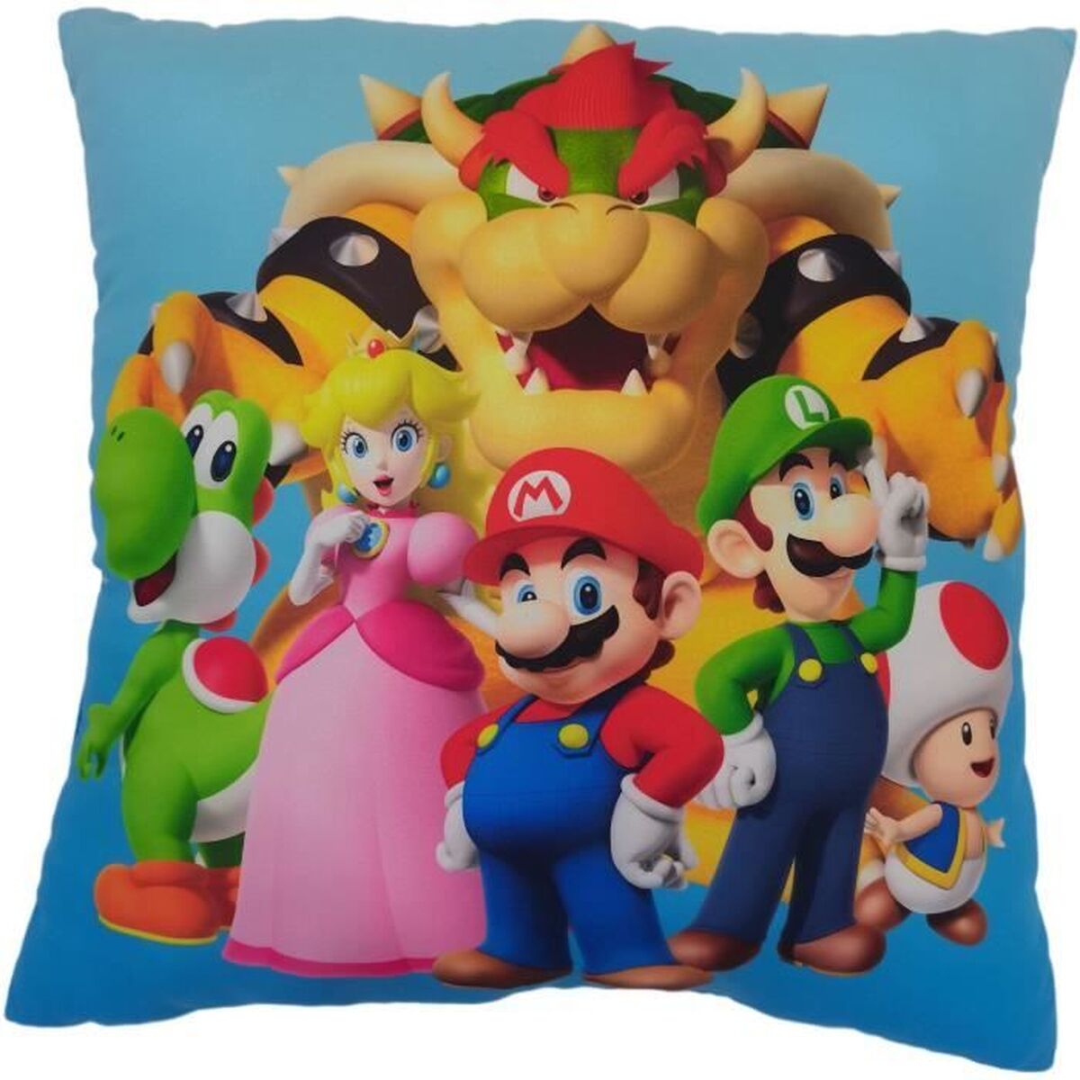Kudde Mario Bros 41 x 3 x 39 cm Multicolour Polyester Barn