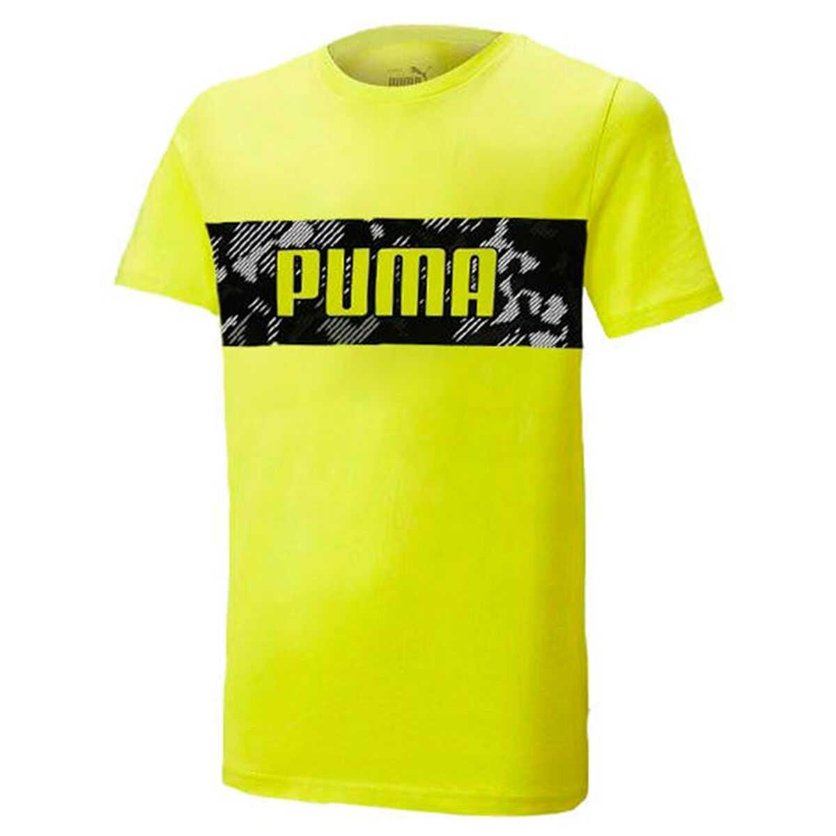Barn T-shirt med kortärm Puma 676285 40 Gul
