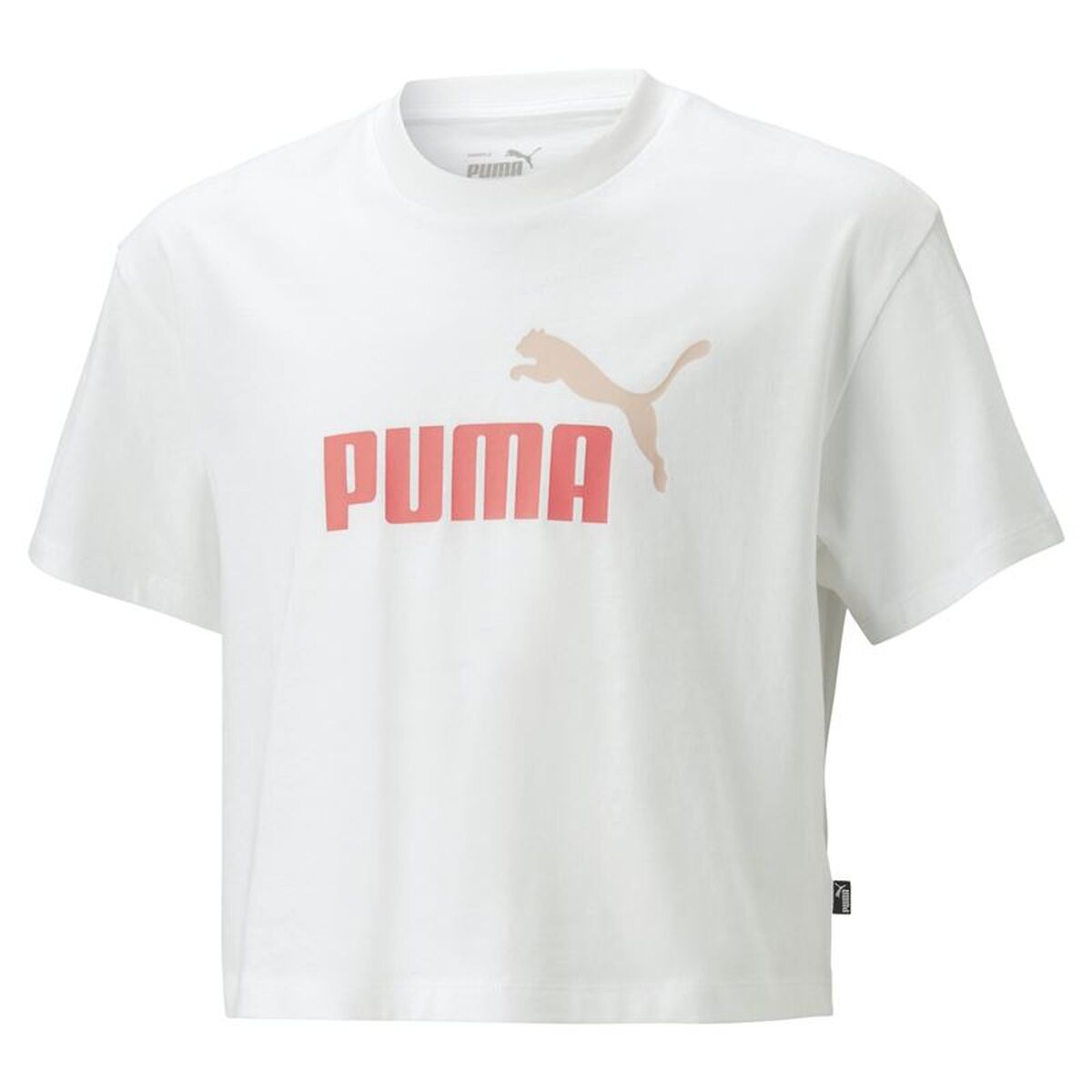 Barn T-shirt med kortärm Puma 845346 52 Vit