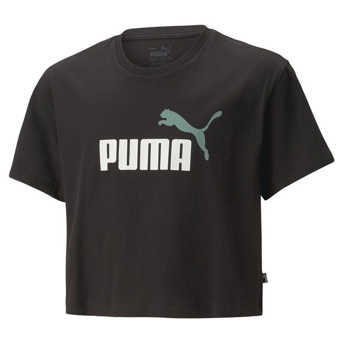 Barn T-shirt med kortärm Puma 845346 56 Svart