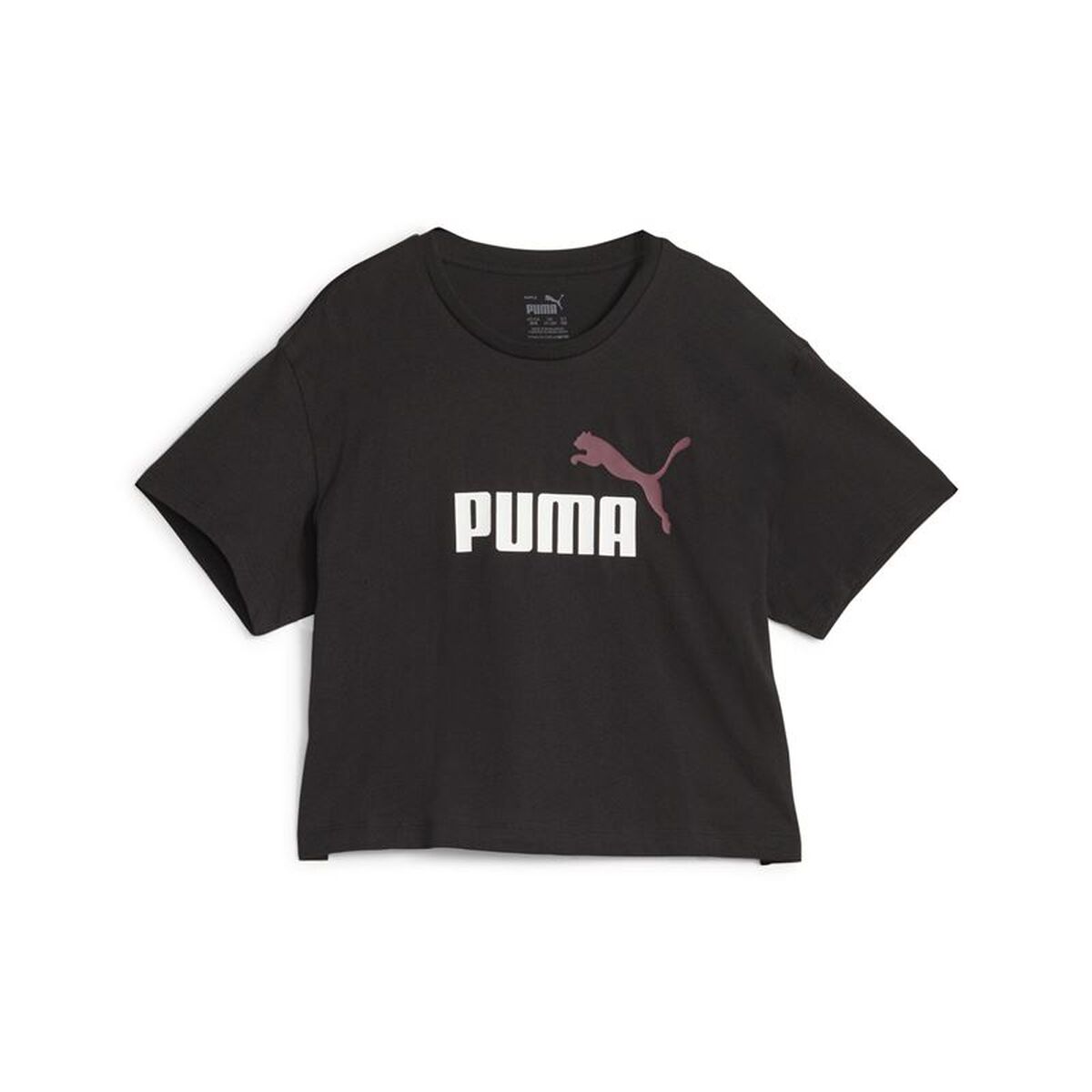 Barn T-shirt med kortärm Puma 845346 74 Svart