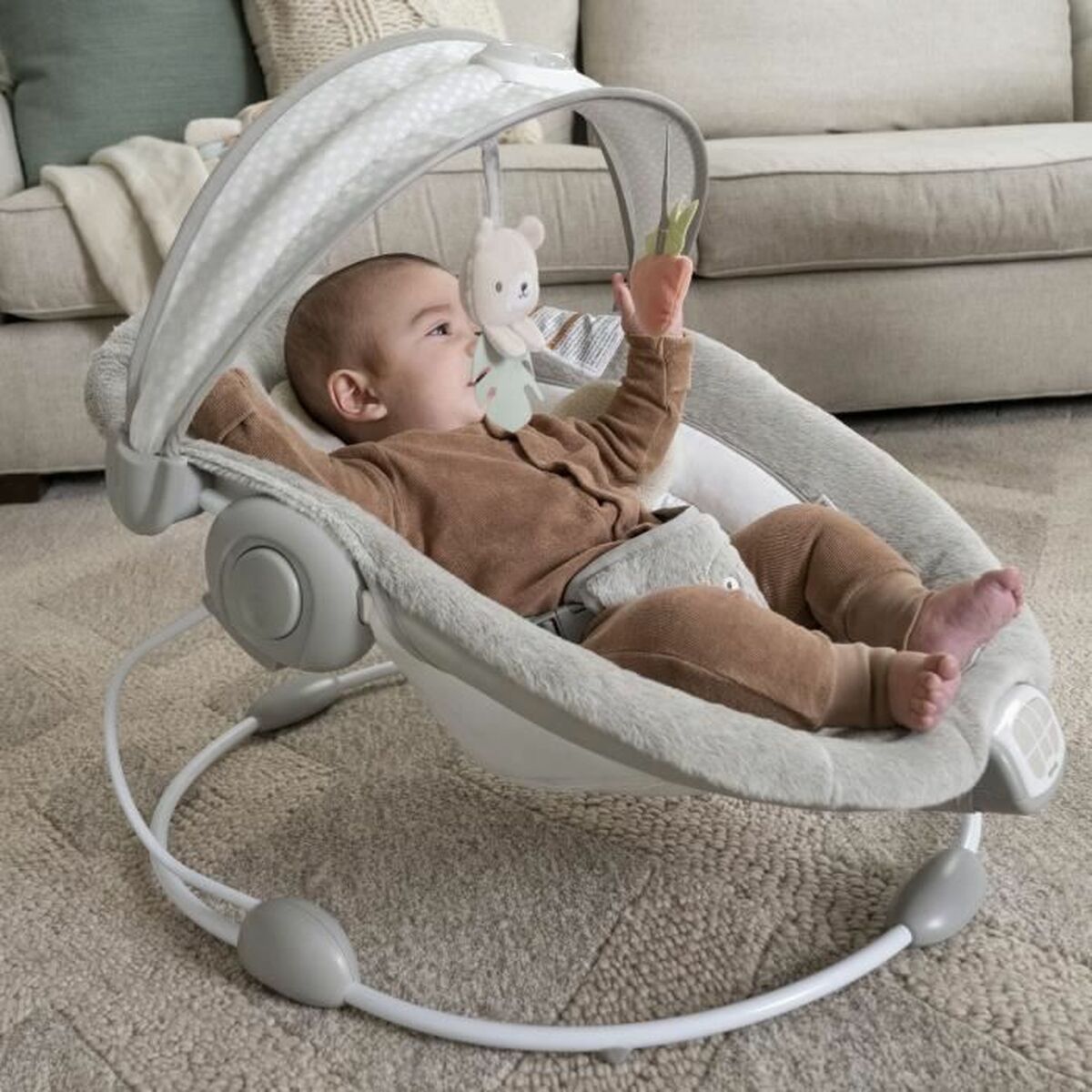 Hängmatta för bebis Ingenuity Grå - 3