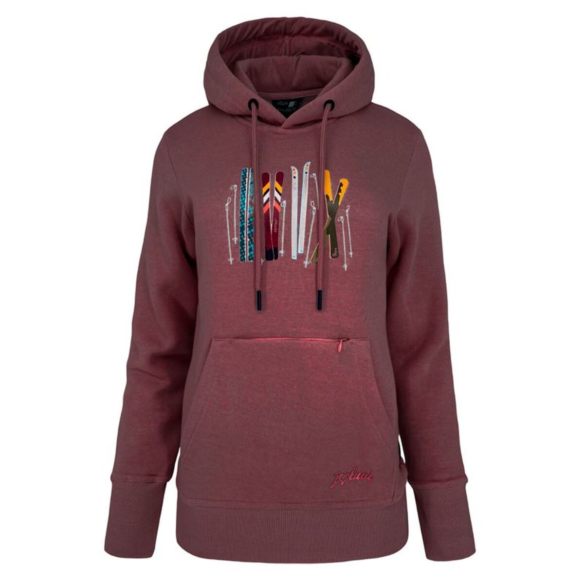 Tröja utan huva Dam Joluvi Cotton Ski Brun