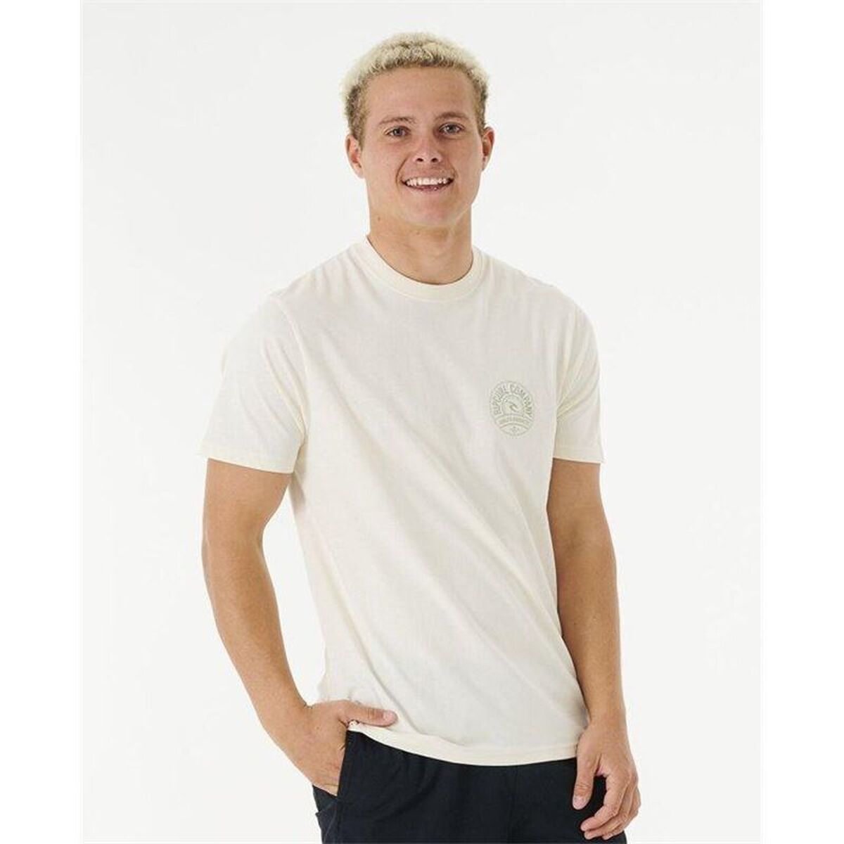 T-shirt med kortärm Herr Rip Curl 03PMTE-3021 Vit (XL) - 2