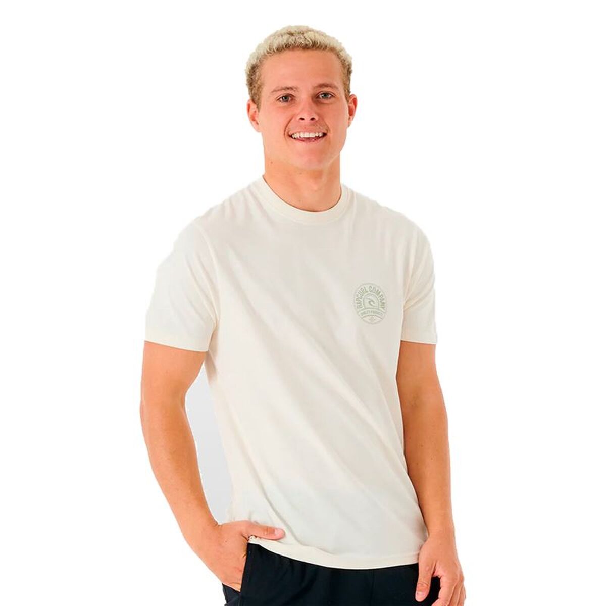 T-shirt med kortärm Herr Rip Curl 03PMTE-3021 Vit (XL)