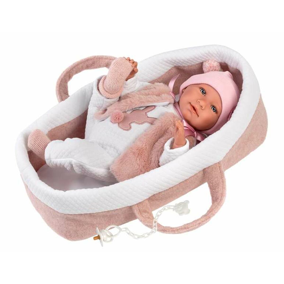 Bebisdocka Llorens Mimi Rosa 40 cm Bärgningsvagn - 2